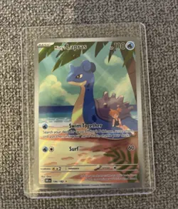 Pokemon TCG Destined Rivals Misty's Lapras Illustration Rare Card 194/182 NM - Image 1