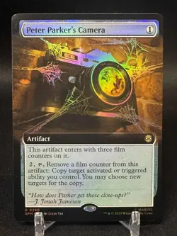 Peter Parker's Camera (Extended Art FOIL) - 0280 - Marvel's Spider-Man MTG - NM - Image 1