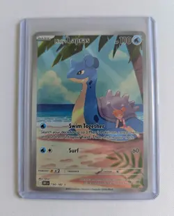 Pokemon TCG Destined Rivals Misty's Lapras Illustration Rare Card 194/182 NM/M - Image 1