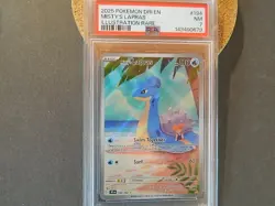 Pokemon TCG Misty's Lapras 194/182 Destined Rivals Illustration Rare Holo PSA 7 - Image 1