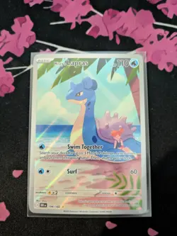 Pokemon TCG Destined Rivals Misty's Lapras Illustration Rare Card 194/182 LP+ - Image 1