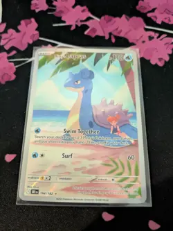 Pokemon TCG Destined Rivals Misty's Lapras Illustration Rare Card 194/182 LP+ - Image 2