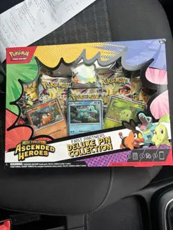 Pokemon TCG Mega Evolution Ascended Heroes First Partners Deluxe Pin Collection - Image 1