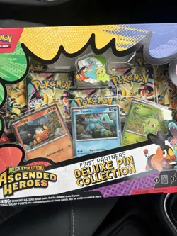 Pokemon TCG Mega Evolution Ascended Heroes First Partners Deluxe Pin Collection - Image 2