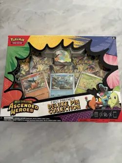 Pokemon TCG Mega Evolution Ascended Heroes First Partners Deluxe Pin Collection - Image 1