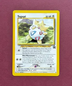 Pokemon 2000 Black Star Promo #30 Togepi, Wizards of the Coast WOTC Vintage NM - Image 1