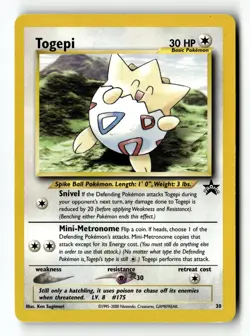 Pokemon Card Togepi LP WoTC Promo 30/53 - Image 1