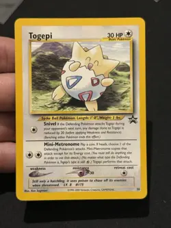 Togepi 30 WOTC Promo Black Star - Pokemon Card - Image 4