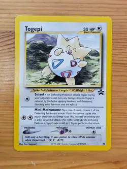 Pokemon TCG Togepi Black Star Promo #30 LP/NM WOTC. - Image 1