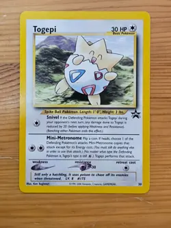 Pokemon TCG Togepi Black Star Promo #30 LP/NM WOTC. - Image 1