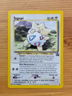 Pokemon TCG Togepi Black Star Promo #30 LP/NM WOTC. - Image 1