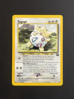Wizards Pokemon TCG Togepi 30/53 Wotc Promo Regular HP30 English Sugimori - Image 1