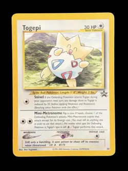 Pokemon TCG Togepi Wizards Black Star Promos 30 Regular Promo Promo - Image 1