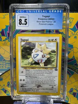 Togepi #30 Black Star Promo - 2000 WotC - CGC 8.5 NM/Mint+ - Vintage Pokemon ✨🥚 - Image 1