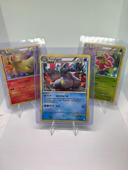 Pokemon TCG Cracked Ice Holo 3-Card Lot (Generation 2 Starter Final Evolutions) - Image 1