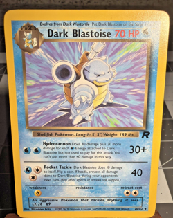 Dark Blastoise Pokemon TCG20/82 Rare Non-Holo Card LP+ - Image 1