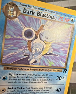 Dark Blastoise Pokemon TCG20/82 Rare Non-Holo Card LP+ - Image 4