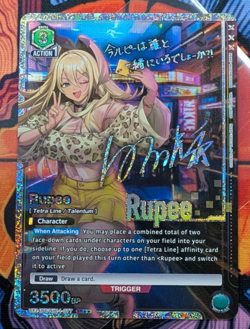 Rupee 077 SR** Signed GODDESS OF VICTORY NIKKE Union Arena English Card - Image 1