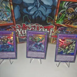 Yugioh Card Bundle 3 X Maze-en003, En004, En005 Gate Guardians 1st Edition - Image 1