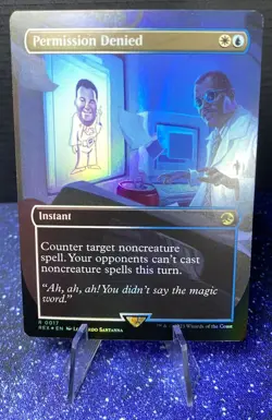 Permission Denied Jurassic World Collection MTG Rare 0017 Foil - Image 1