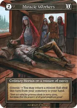 Sorcery: Contested Realm Beta Miracle Workers Ordinary Foil NM - Image 1
