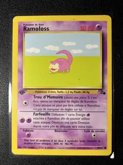 Pokemon TCG Ramoloss #55/62 FRENCH 1st Edition Common Fossil Slowpoke - Image 1