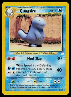 Pokemon Card Neo Revelation Quagsire 48/64 Unlimited Common - Image 1
