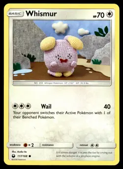 Whismur 117/168 Common Celestial Storm Pokemon Asako Ito LP - Image 1