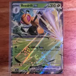 Beedrill ex 003/086 Double Rare ME04: Chaos Rising Pokemon Near Mint - Image 1