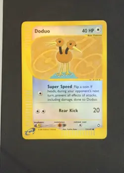 Doduo Pokemon Aquapolis #73 Reverse Holo - Image 1