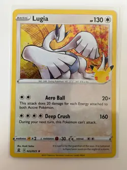 Lugia 022/025 Rare Celebrations Pokemon TCG Holo Lightly Played - Image 1