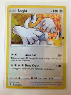 Lugia 022/025 Rare Celebrations Pokemon Holo Near Mint - Image 1
