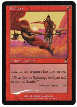 Reflexes 2001 MTG Core Set 7th Edition Red Common Enchantment FOIL NM AZ1 - Image 1