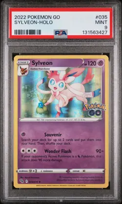 Sylveon Holo 035 Go Pokemon PSA 9 - Image 1