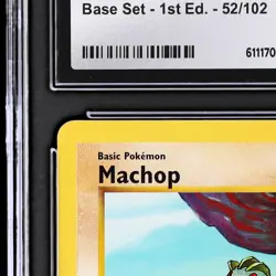 1999 Pokemon Base Set Machop #52 CGC 10 1st Edition Gem Mint Shadowless - Image 4