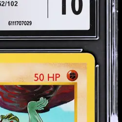 1999 Pokemon Base Set Machop #52 CGC 10 1st Edition Gem Mint Shadowless - Image 5