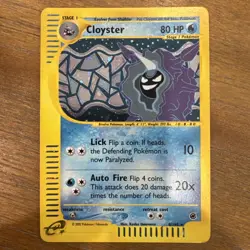 Pokemon TCG Cloyster 8/165 Holo Rare Expedition E-reader - NM - Image 3