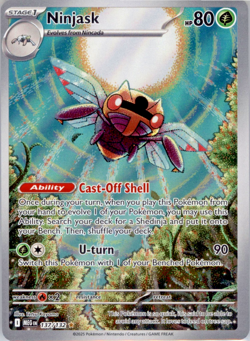 Ninjask #137/132 Illustration Rare Mega Evolution Pokemon 2025 NM - Image 1