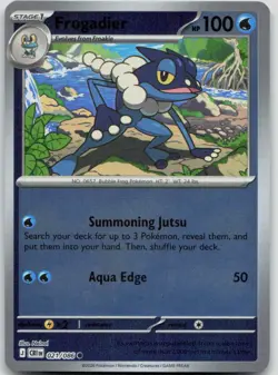 Frogadier 021/086 Common Chaos Rising Pokemon Reverse Holo Near Mint - Image 1