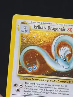 Pokemon TCG Erika's Dragonair Gym Heroes 4/132 Holo Unlimited Rare LP/NM - Image 2