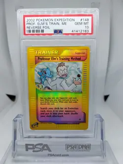 Pokemon Professor Elms Training Method 148/165 Expedition Reverse Holo Psa 10 - Image 5