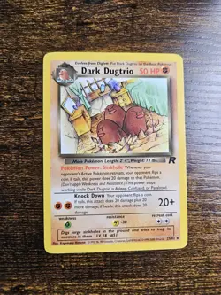Dark Dugtrio 23/82 Rare Team Rocket Regular Pokemon Lightly Played - Image 3