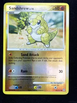SANDSHREW 96/123 COMMON MYSTERIOUS TREASURES POKEMON REVERSE HOLO - Image 1