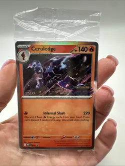 Sealed STAFF Mega Evolution Phantasmal Flames Promo Prerelease Pack 4 Pokemon - Image 3