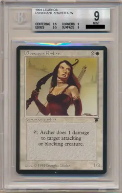 BGS 9 MTG Magic the Gathering Legends D'Avenant Archer MINT!! QUADS++!! 6284 - Image 1