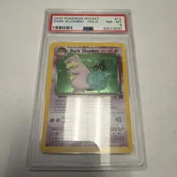 2000 Pokemon Rocket #12 Dark Slowbro Holo PSA 8 NM-MT - Image 1