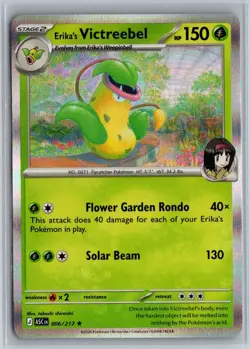 Erika's Victreebel 006/217 Rare Ascended Heroes Pokemon Holo Near Mint - Image 1