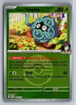 Erika's Tangela (Poke Ball) 007/217 Ascended Heroes Pokemon Reverse Holo NM - Image 1
