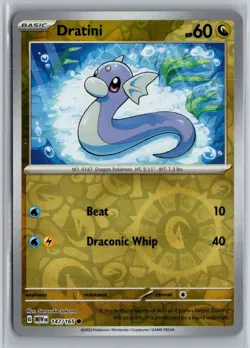 Dratini 147/165 Common 151 Pokemon Reverse Holo Near Mint - Image 1