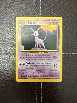 Pokemon TCG - Espeon - 20/75 - Unlimited Neo Discovery - HP Rare (2001) - Image 1